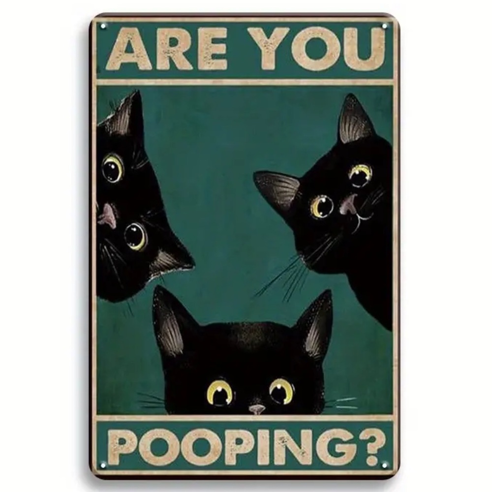 Metal vintage sign ARE YOU POOPING